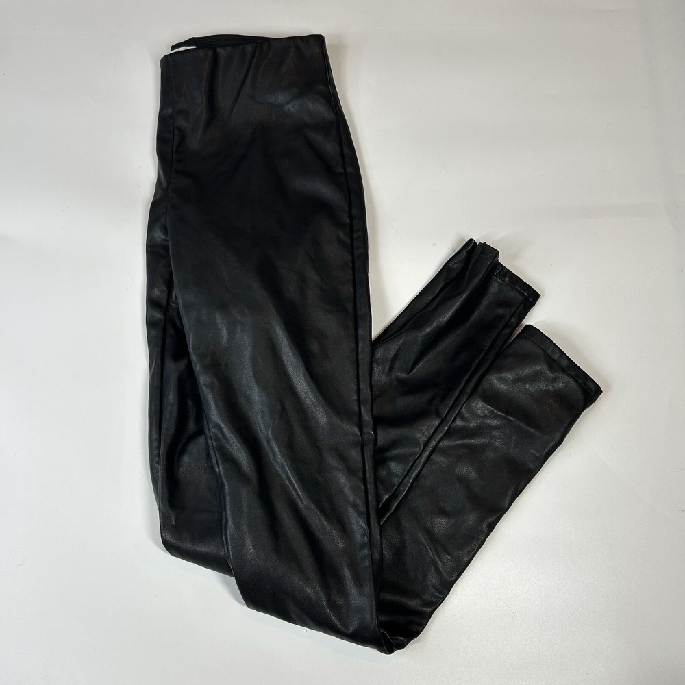 Velvet By Graham & Spencer Pants Womens Small Berdine Faux Leather Legging Black